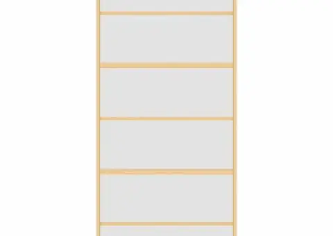 Ușă glisantă, auriu, 90x205 cm, sticlă ESG mată și aluminiu - 4/5