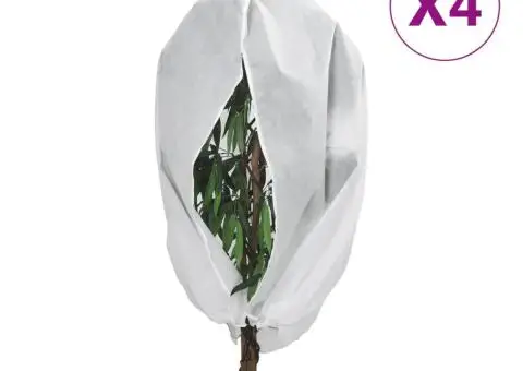 Protecție de fleece plante cu fermoar 4 buc 70 g/m² 3,93x3 m - 1/5