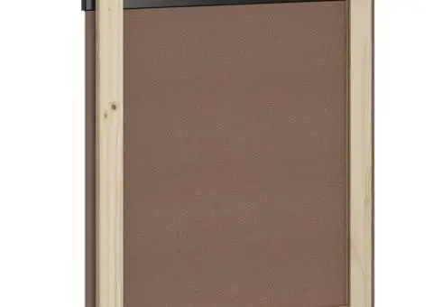 Oglindă de baie cu raft „BERG” negru, 60x12x70 cm, lemn masiv - 4/5