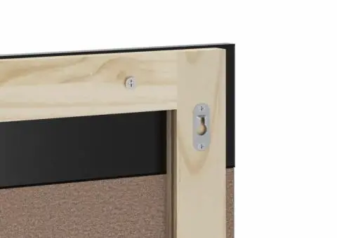 Oglindă de baie cu raft „BERG” negru, 60x12x70 cm, lemn masiv - 5/5