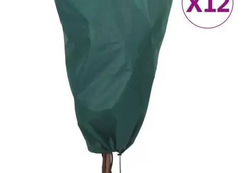 Protecții fleece pentru plante, cu șnur, 12 buc 70 g/m² 0,8x1 m - 1/5