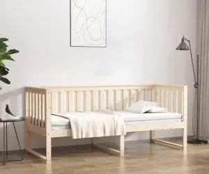 vidaXL Pat de zi fără saltea, 80x200 cm, lemn masiv pin