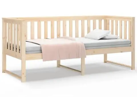 Pat de zi fără saltea, 80x200 cm, lemn masiv pin - 2/5