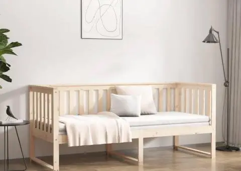 Pat de zi fără saltea, 80x200 cm, lemn masiv pin - 4/5