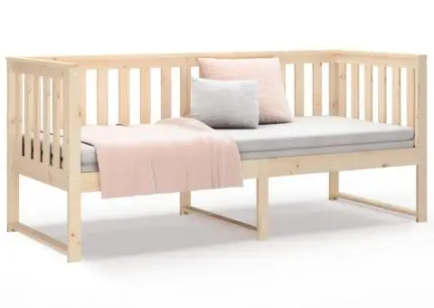 Pat de zi fără saltea, 80x200 cm, lemn masiv pin - 5/5