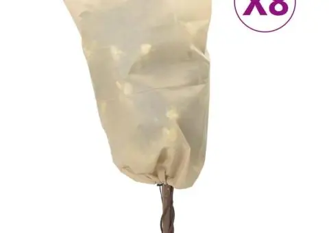 Huse pentru plante din fleece cu șnur 8 buc. 70 g/m² 0,8x1 m - 1/5