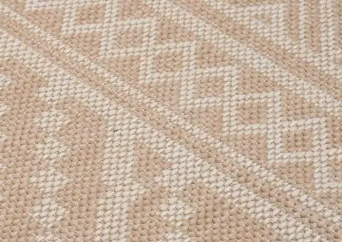 Covor de exterior, dungi maro, 160x230 cm, țesătură plată - 5/5