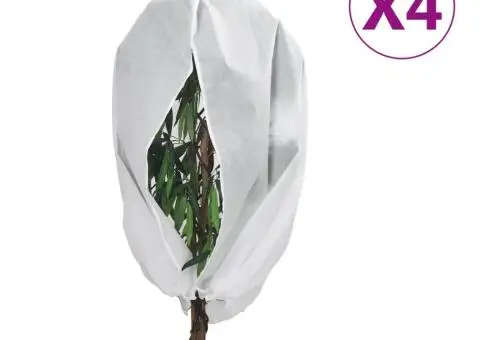 Huse pentru plante din fleece cu fermoar 4 buc 70 g/m² 1x1,55 m - 1/5