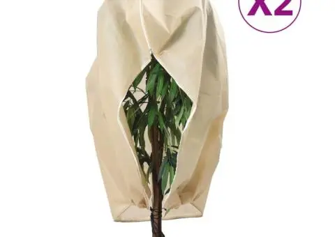 Huse de plante din fleece cu fermoar 2 buc. 70 g/m² 3,14x2,5 m - 1/5