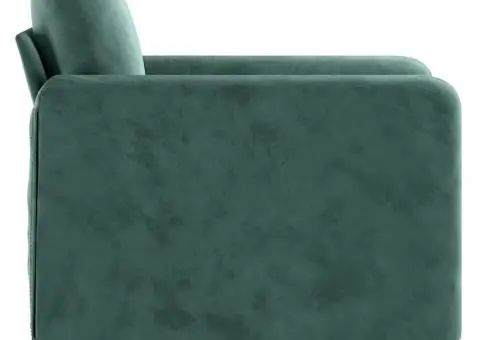 Fotoliu canapea, verde închis, 60 cm, catifea - 4/5