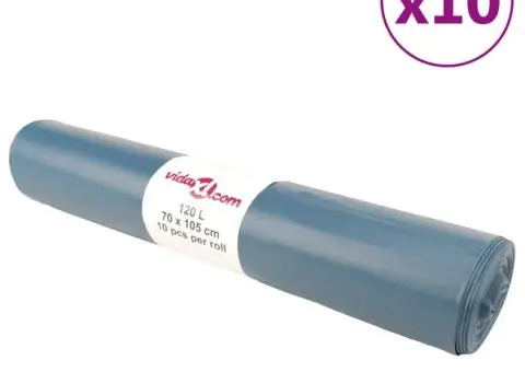 Saci de gunoi 100 buc. albastru 120 L - 1/5