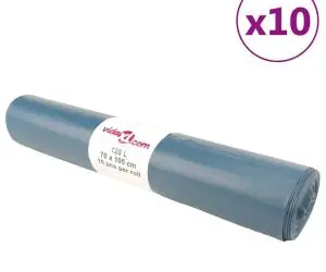vidaXL Saci de gunoi 100 buc. albastru 120 L