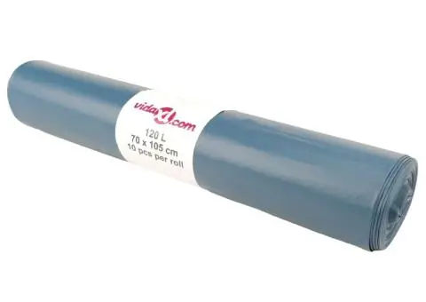 Saci de gunoi 100 buc. albastru 120 L - 2/5