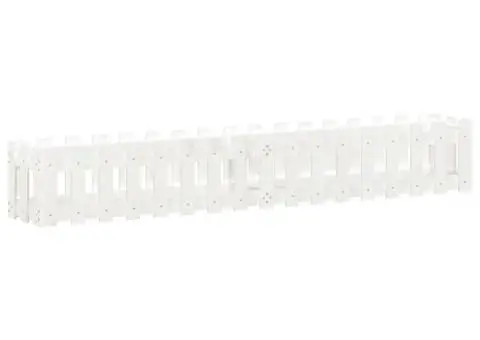 Pat înălțat grădină design gard 200x30x30 cm lemn impregnat pin - 4/5