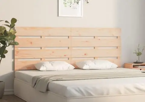 Tăblie de pat, 180x3x80 cm, lemn masiv de pin - 3/5