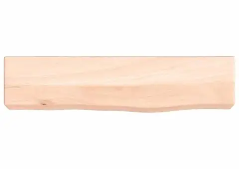 Poliță de perete, 40x10x6 cm, lemn masiv de stejar netratat - 4/5