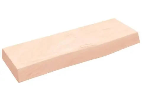 Poliță de perete, 60x20x6 cm, lemn masiv de stejar netratat - 2/5