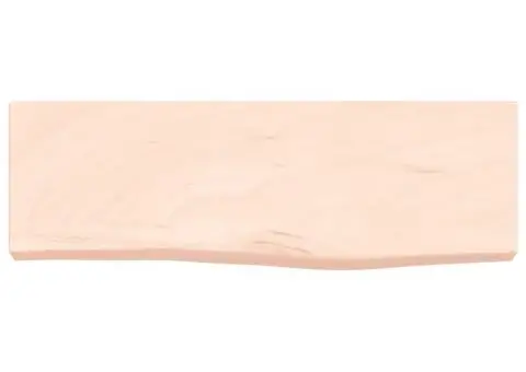 Poliță de perete, 60x20x6 cm, lemn masiv de stejar netratat - 4/5