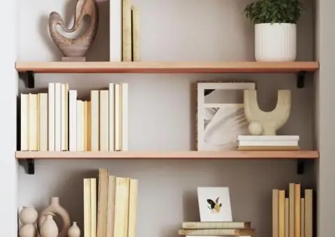 Poliță de perete, 80x30x2 cm, lemn masiv de stejar netratat - 1/5