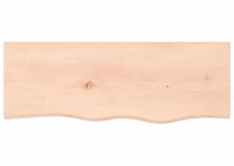 Poliță de perete, 80x30x2 cm, lemn masiv de stejar netratat - 4/5