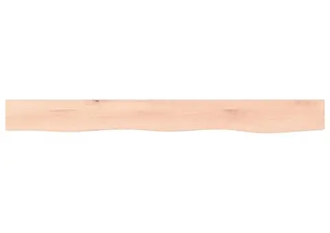 Poliță de perete, 100x10x2 cm, lemn masiv de stejar netratat - 4/5