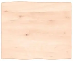 vidaXL Blat masă 60x50x2 cm lemn masiv stejar netratat contur organic