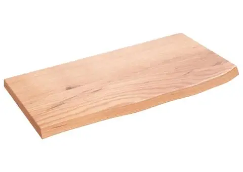 Poliță perete maro deschis 60x30x2 cm lemn masiv stejar tratat - 2/5