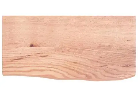 Poliță perete maro deschis 60x30x2 cm lemn masiv stejar tratat - 4/5