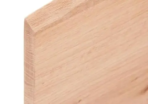 Poliță perete maro deschis 100x50x2 cm lemn masiv stejar tratat - 5/5