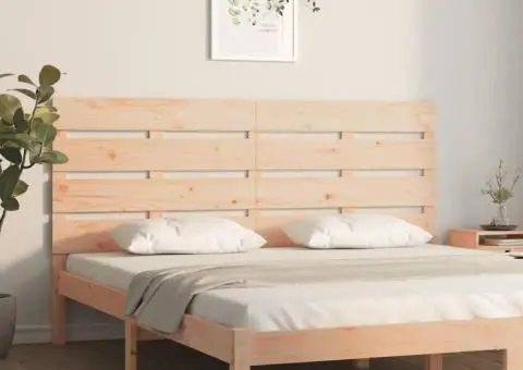 Tăblie de pat, 200x3x80 cm, lemn masiv de pin - 1/5