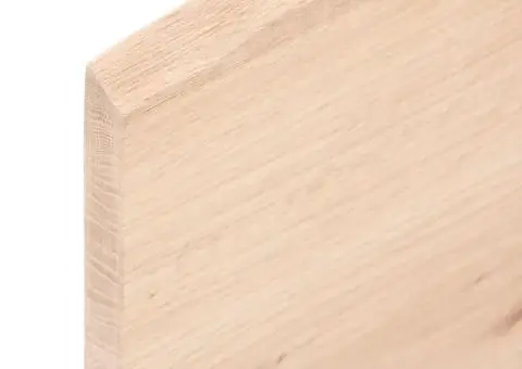 Blat de baie, 80x50x2 cm, lemn masiv netratat - 5/5