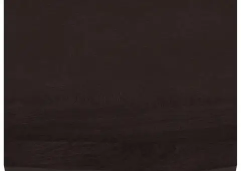 Blat de baie, maro închis, 60x50x2 cm, lemn masiv tratat - 3/5