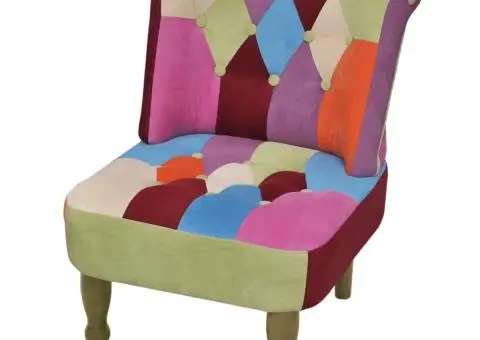 Fotoliu franțuzesc, model mozaic, material textil - 1/5