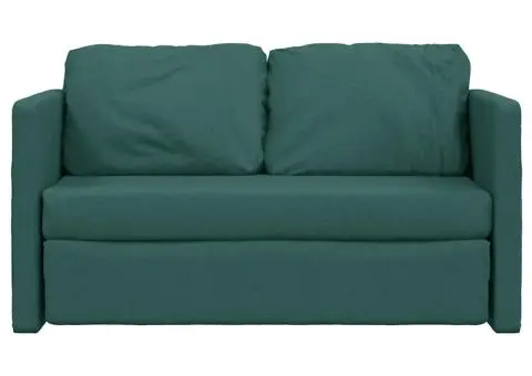 Canapea extensibilă 2 în 1, verde închis, 112x174x55 cm, textil - 5/5