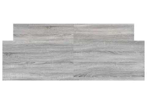 Cadru de pat cu tăblie la cap/picioare, gri sonoma, 140x200 cm - 5/5