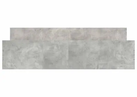 Cadru de pat cu tăblie la cap/picioare, gri beton, 180x200 cm - 5/5
