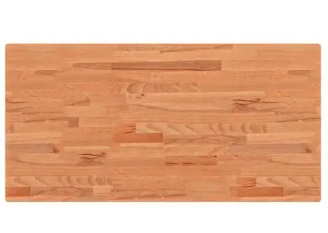 Blat de baie, 100x50x4 cm, lemn masiv de fag - 2/5