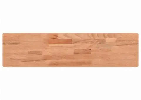 Raft de perete, 80x20x4 cm, lemn masiv de fag - 2/5