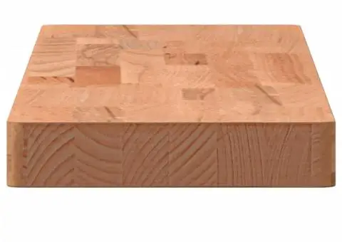 Raft de perete, 80x20x4 cm, lemn masiv de fag - 5/5