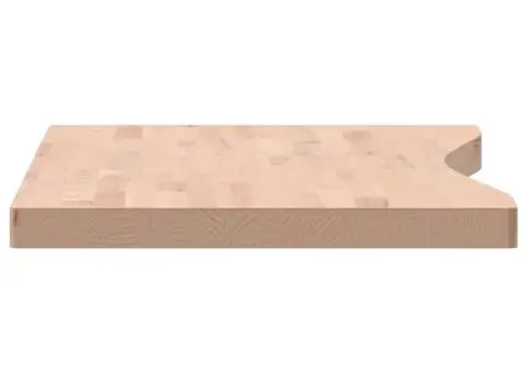 Blat de birou, 100x(45-50)x4 cm, lemn masiv de fag - 5/5