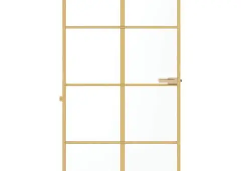 Ușă interior Slim auriu 102,5x201,5cm sticlă temperată/aluminiu - 3/5