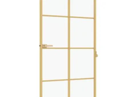 Ușă interior Slim auriu 102,5x201,5cm sticlă temperată/aluminiu - 5/5