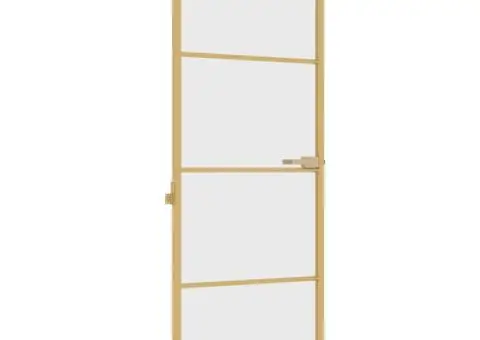 Ușă interior Slim auriu 76x201,5 cm sticlă securizată/aluminiu - 2/5