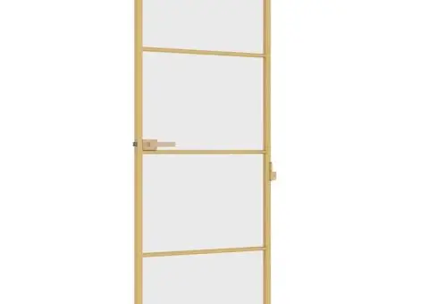 Ușă interior Slim auriu 76x201,5 cm sticlă securizată/aluminiu - 5/5