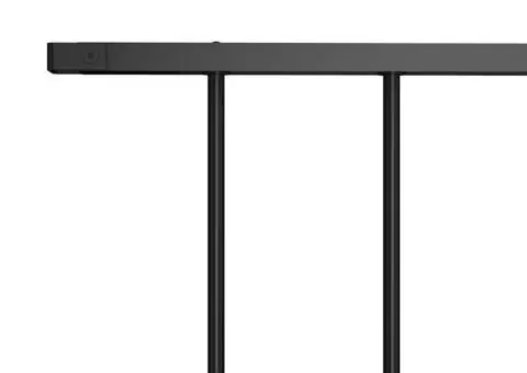 Panou de gard, negru, 1,63 x 1,17 m, oțel vopsit electrostatic - 3/4