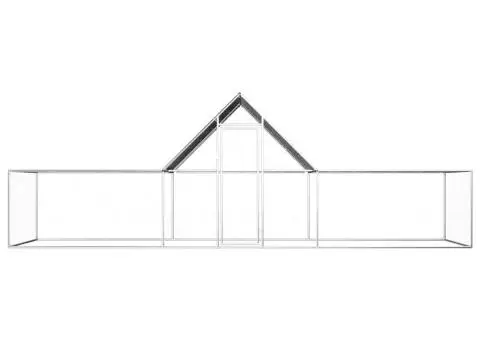 Coteț pentru păsări, 6 x 2 x 2 m, oțel galvanizat - 2/5