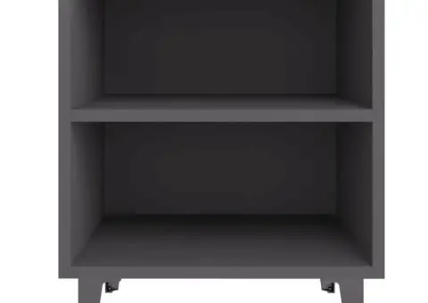 Noptiere cu picioare metalice, 2 buc, gri, 40x30x50 cm - 5/5