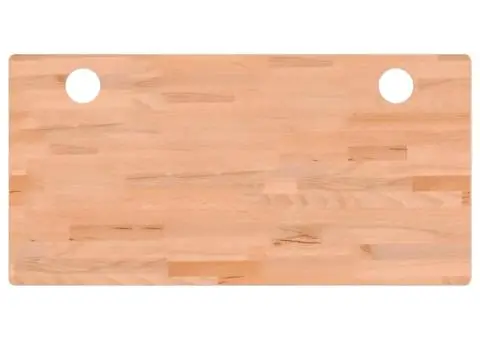 Blat de birou, 110x55x4 cm, lemn masiv de fag - 2/5