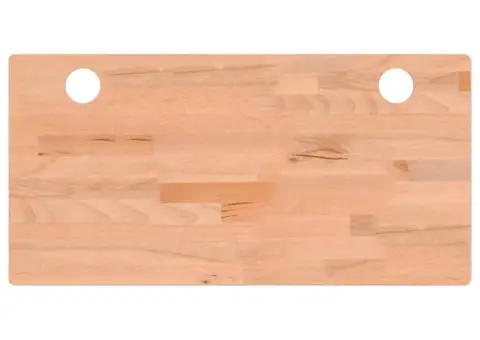 Blat de birou, 110x60x4 cm, lemn masiv de fag - 2/5