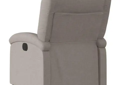 Fotoliu rabatabil, gri taupe, material textil - 5/5